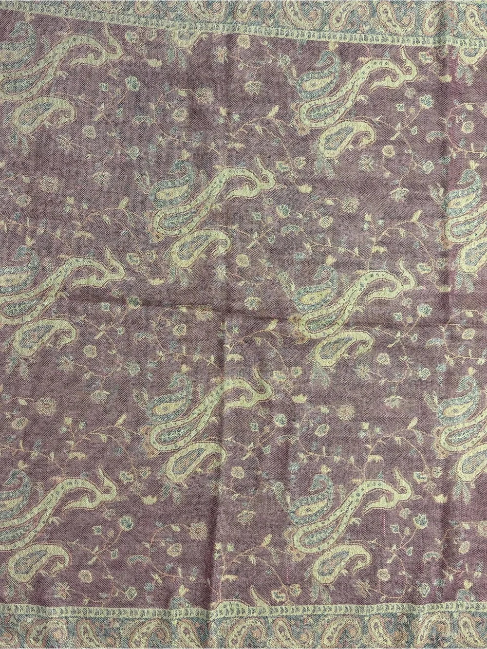 Women’s Paisley Pattern Scarf Tote Bag - Pink/Brown